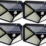 Deco Elit 4 Adet Solar Bahçe Lambası 100 LED Bahçe Aplik Bahçe Lambası Bahçe Aydınlatma