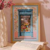 Deco Flower Cafe Duvar Panosu - Renkli - 30X40 Cm