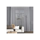 DECO PERDE Düz Yüksek Kalite Keten Tül Perde Seyrek Pile (1'e 2 Pile) Beyaz Beyaz 320 x 240