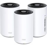Deco PX50(3-PACK), AX3000 + G1500, 1 Ghz Cpu, Powerline/mesh, Yapay Zeka Desteği, Gigabit Portları, 150 Cihaza Kadar Bağlantı, 600 M² 'ye Kadar Kapsama, Powerline Mesh Wifi 6 Sistemi
