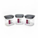 DecoBella 3 'lü 0.5 Lt. Kare Erzak Kabı Seti