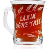 DECOCİA Öğretmenler Günü Hediyesi Özel Yazılı 225cc Cam Kupa Desen Ve İşleme El Yapımı