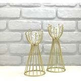 Decodelight Eskitme Metal 2'li Set Olimpiyat Model Baloncuklu Kristal Cam Toplu Aksesuar Dekoratif Biblo Obje