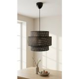 Decodelight Hazeran Rattan Hasır 3 Katlı 30x25 cm Başlıklı Pasta Model Tekli Sarkıt Avize Aydınlatma Modelleri