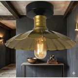 Decodelight Metal Siyah Eskitme Çiçek Model Tasarım Tekli Plafonyer Avize Aydınlatma Modelleri - 1 - 0-Siyah