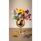Decodelight Modern Dekoratif Gold Konik Ayaklı Cam Taşlı Mini Vazo Masa Üstü Aksesuar Dekor