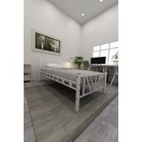 Decofer Smyrna Tek Kişilik Metal Karyola - Beyaz - 120 x 200 cm