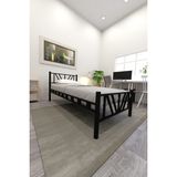 Decofer Smyrna Tek Kişilik Siyah Metal Karyola - 120 x 200 cm