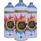 Decofloor Akrilik Sprey Boya (3 Adet) - Boncuk Mavi