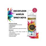 Decofloor Sarı Akrilik Sprey Boya Pd 400Ml 1 Adet