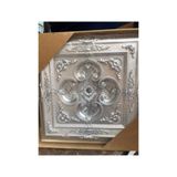 Decogold 90 * 90 Cm Gümüş Kare Saray Tavan Göbek gri