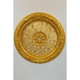 Decogold Altın Renk Oval Göbek Saray Tavan 90x90 cm