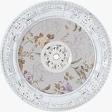 Decogold Oval Saray Tavan Göbek 90 cm - Beyaz - Altın