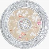 Decogold Oval Saray Tavan Göbek 90 cm - Gümüş