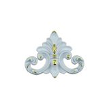 Decogold Saray Tavan Dekoratif Göbek Içi Motif 10*12 cm - Beyaz - Altın