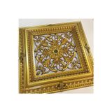 Decogold Saray Tavan Göbek Panel 72Cmx72Cm Kahve Eskitme Içerisine Led Döşenebilir Panel