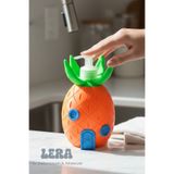 Decolera Sünger Bop Ananas Ev Tasarımlı Sıvı Sabunluk – Dekoratif Mutfak ve Banyo Sabun Dispenseri