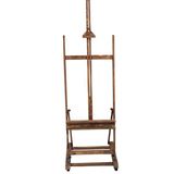 Decolfin H Tipi Tekerlekli Kare Ayaklı Ahşap Şovale Kahverengi 177 x 51 cm