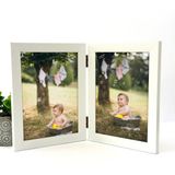 DecoLife Decolıfe Menteşeli Çerçeve, Fotoğraf Çerçevesi, Anı Çerçevesi, Resim Çerçevesi, Çoklu Çerçeve 21X15 - Beyaz