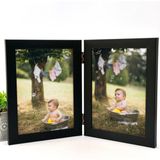 DecoLife Decolıfe Menteşeli Çerçeve, Fotoğraf Çerçevesi, Anı Çerçevesi, Resim Çerçevesi, Çoklu Çerçeve 21X15 - Siyah