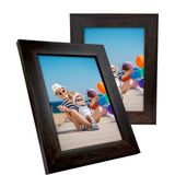Decolıfe İkili Fotoğraf Çerçevesi, Fotoğraf Çerçevesi, Anı Çerçevesi, Resim Çerçevesi, Çoklu Çerçeve Ikili 13X18CM - Kahverengi - 13 X 18