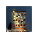 decolife Ipli Led Işıklı Ve Mandallı Fotoğraf Çerçeveleri Duvara Resim Çerçevesi