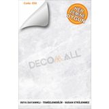DECOMALL Code 56 Suya Dayanıklı Mutfak Banyo Zemin Mermer Mobilya Fayans Yapışkanlı Folyo Kaplama
