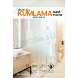 DECOMALL Dd Cam Kumlama Folyosu Buzlu Cam Kendinden Yapışkanlı 1.Kalite Suya Dayanıklı Buzlu Film 120x200 cm