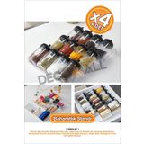 DECOMALL DD x4 Adet Pleksi Şeffaf Stand Baharatlık Standı Çekmece Içi Düzenleyici LÜX SET