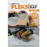 DECOMALL DDs x1 Adet Organizer Pleksi Şeffaf Stand Baharatlık Standı Çekmece Içi Düzenleyici 25x13cm