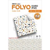 DECOMALL K-25 Kendinden Yapışkanlı FOLYO Suya Dayanıklı Mutfak Banyo Zemin Kaplama 30x30cm (Laminasyonlu)