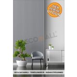 DECOMALL KENDİNDEN YAPIŞKANLI DUVAR KAPLAMA AHŞAP ÇİTA GÖRÜNÜMLÜ FOLYO İSKANDİNAV PANEL (100X300cm) Code125