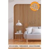 DECOMALL KENDİNDEN YAPIŞKANLI DUVAR KAPLAMA AHŞAP ÇİTA GÖRÜNÜMLÜ FOLYO İSKANDİNAV PANEL (100X300cm) Code129