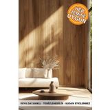 DECOMALL KENDİNDEN YAPIŞKANLI DUVAR KAPLAMA AHŞAP ÇİTA GÖRÜNÜMLÜ FOLYO İSKANDİNAV PANEL (100X300cm) Code134