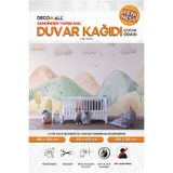 DECOMALL kids122 Yeni Nesil Kendinden Yapışkanlı Çocuk Odası Duvar Kağıdı Duvar Posteri Yapışkanlı