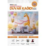 DECOMALL kids124 Yeni Nesil Kendinden Yapışkanlı Çocuk Odası Duvar Kağıdı Duvar Posteri Yapışkanlı