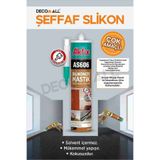 DECOMALL SS Şeffaf Slikon Çok Amaçlı Suya Dayanıklı Sızdırmaz Güçlü Yapıştırıcı Slikon