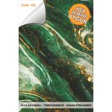 DECOMALL Suya Dayanıklı 100x100cm Mutfak Banyo Zemin Mermer Mobilya Fayans Yapışkanlı Folyo Kaplama CODE 192