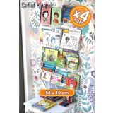 DECOMALL x4 Adet 50 x 5 cm Kitaplık Duvar Rafı Kitap Rafı Pleksi Hayalet Raf Duvar Düzenleyici
