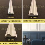 Decomanya Boyanabilir Çıta 2 Cm 4 Cm 6 Cm Poliüretan Duvar Çıtası