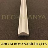 Decomanya Boyanabilir Duvar Çıtası 2.5 Cm Poliüretan Duvar Çıtası (443196205)