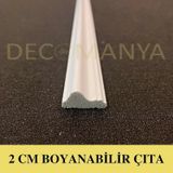 Decomanya Boyanabilir Duvar Çıtası 2 Cm Poliüretan Duvar Çıtası (442499047)