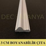 Decomanya Boyanabilir Duvar Çıtası 3 Cm Poliüretan Duvar Çıtası (490204479)