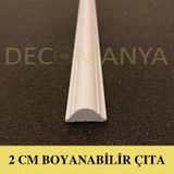 Decomanya Dekoratif Boyanabilir Duvar Çıtası 2 cm