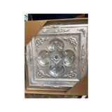Decomarket Decogold 90*90 Cm Gümüş Kare Saray Tavan Göbek