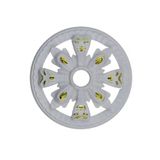Decomarket Decogold Saray Tavan Motif 25*25 Cm Beyaza Altın Küçük Avize Göbeği