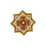 Decomarket Decogold Yıldız Koyu Altın Göbek Saray Tavan 90*90 Cm