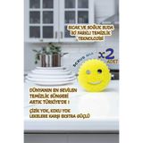 Decomia Home 2li Sihirli Sıcak & Soğuk Suda Farklı Lekere Karşı Ekstra Güçlü Gülen Yüz Bulaşık Süngeri