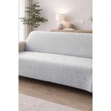 Decomia Home Boeno Kabartmalı Yumuşak Koltuk Örtüsü Çok Amaçlı Koltuk Şalı Kaymaz Süngerli (165X205 Cm) - 165 x 210 cm - Gri