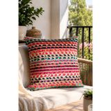 Decomia Home Çift Taraflı Renkli Jüt Desenli Kırlent Kılıfı (43x43 cm)